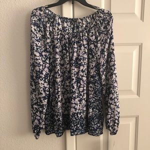 Chaps Peasant  Flowy Blouse